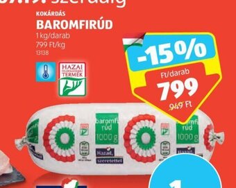 ALDI KOKÁRDÁS BAROMFIRÚD 1 kg ajánlat