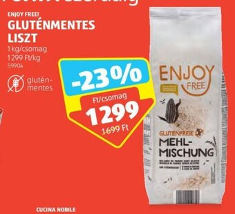 ALDI ENJOY FREE! GLUTÉNMENTES LISZT 1 kg ajánlat