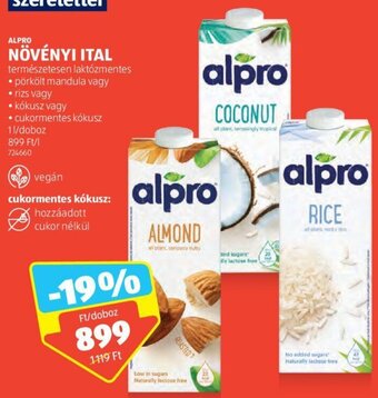 ALDI ALPRO NÖVÉNYI ITAL 1 l ajánlat