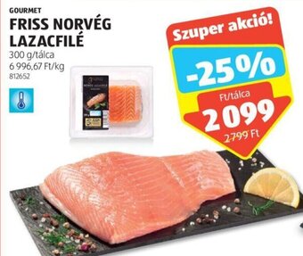 ALDI GOURMET FRISS NORVÉG LAZACFILÉ 300 g ajánlat