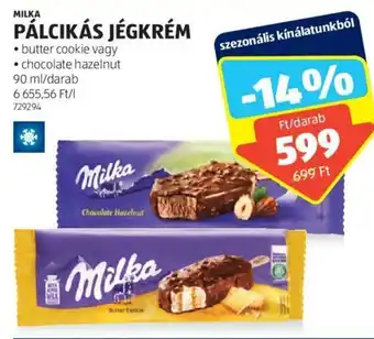ALDI MILKA PÁLCIKÁS JÉGKRÉM 90 ml ajánlat