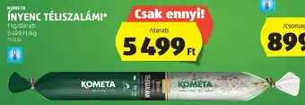 ALDI KOMETA ÍNYENC TÉLISZALÁMI 1 kg ajánlat