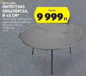 PERFECT HOME ÖNTÖTTVAS GRILLTÁRCSA, 1 db
