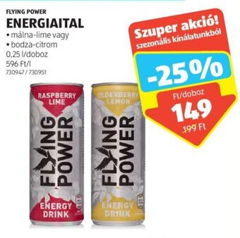 ALDI FLYING POWER ENERGIAITAL 0,25 l ajánlat