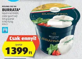 ALDI REGIONE CHE VAI BURRATA 125 g ajánlat