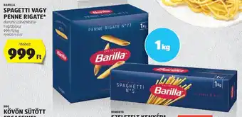BARILLA SPAGETTI VAGY PENNE RIGATE 1 kg