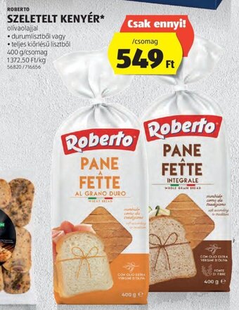 ROBERTO SZELETELT KENYÉR 400 g