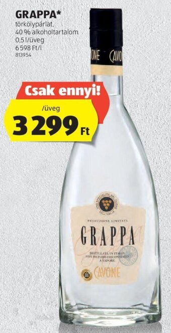 ALDI GRAPPA 0,5 l ajánlat