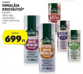 ALDI LE GUSTO HIMALÁJA KRISTÁLYSÓ 500 / 200 g ajánlat