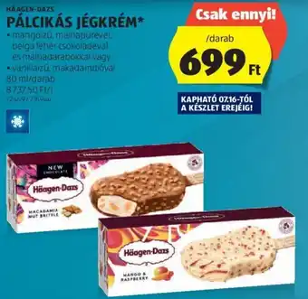 ALDI HÄAGEN-DAZS PÁLCIKÁS JÉGKRÉM 80 ml ajánlat