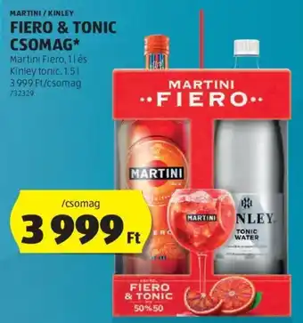 ALDI MARTINI / KINLEY FIERO & TONIC CSOMAG 1,5 l ajánlat