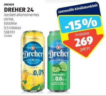 ALDI DREHER 24 0,5 l ajánlat