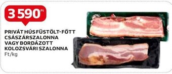Auchan PRIVÁT HÚS FÜSTÖLT-FŐTT CSÁSZÁRSZALONNA stb. 1 kg ajánlat
