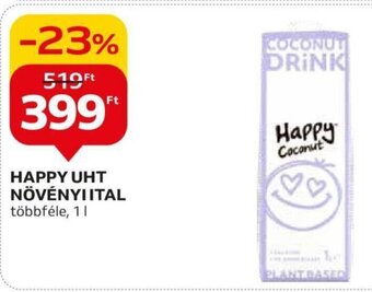 Auchan HAPPY UHT NÖVÉNYI ITAL 1 l ajánlat