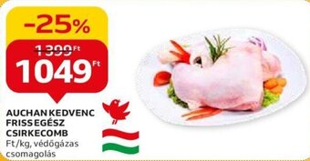 Auchan AUCHAN KEDVENC FRISS EGÉSZ CSIRKECOMB 1 kg ajánlat