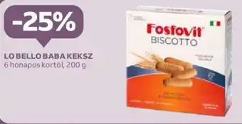 Auchan LO BELLO BABA KEKSZ 200 g ajánlat