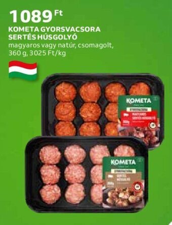 Auchan KOMETA GYORSVACSORA SERTÉS HÚSGOLYÓ 360 g ajánlat