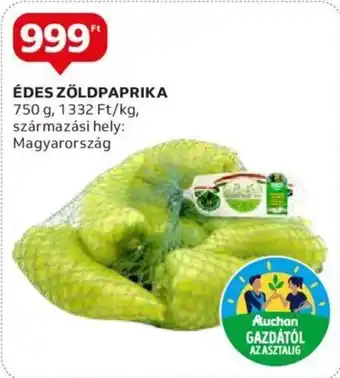 Auchan ÉDES ZÖLDPAPRIKA 750 g ajánlat
