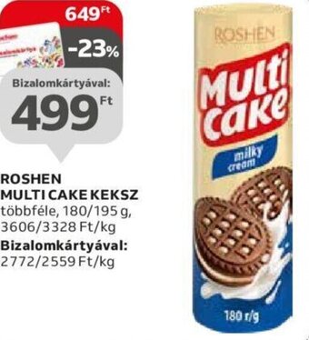Auchan ROSHEN MULTI CAKE KEKSZ többféle, 180/195 g, / Bizalomkártyával ajánlat