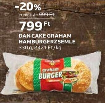 Auchan DAN CAKE GRAHAM HAMBURGERZSEMLE 330 g ajánlat