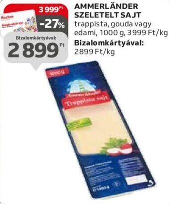 Auchan AMMERLÄNDER SZELETELT SAJT, 1000g ajánlat