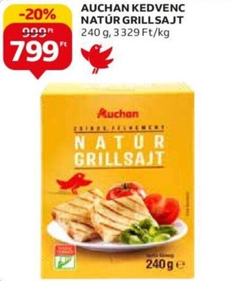Auchan AUCHAN KEDVENC NATÚR GRILLSAJT 240 g ajánlat