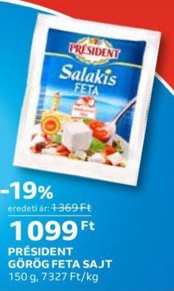 Auchan PRÉSIDENT GÖRÖG FETA SAJT 150 g ajánlat
