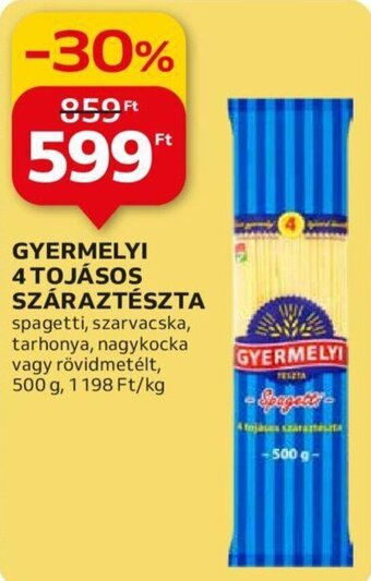 Auchan GYERMELYI 4 TOJÁSOS SZÁRAZTÉSZTA 500 g ajánlat