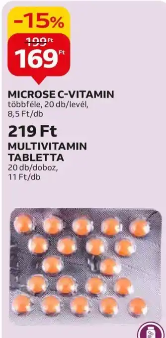 Auchan MICROSE C-VITAMIN 20 db ajánlat