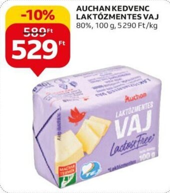 Auchan AUCHAN KEDVENC LAKTÓZMENTES VAJ 100 g ajánlat
