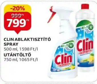 CLIN ABLAKTISZTÍTÓ SPRAY stb. 500 / 700 ml