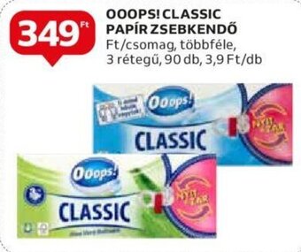 Auchan OOOPS! CLASSIC PAPÍR ZSEBKENDŐ 90 db ajánlat