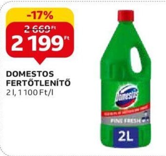 Auchan DOMESTOS FERTŐTLENÍTŐ 2 l ajánlat