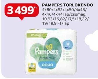 Auchan PAMPERS TÖRLŐKENDŐ 4 x 80 - 4 x 44 lap ajánlat