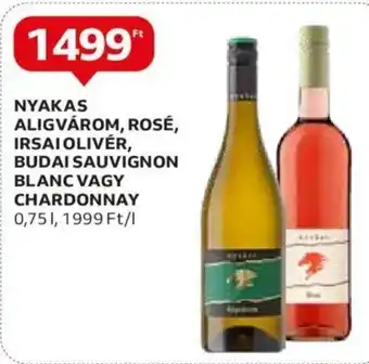 Auchan NYAKAS ALIGVÁROM, ROSÉ, IRSAI OLIVÉR stb. 0,75 l ajánlat