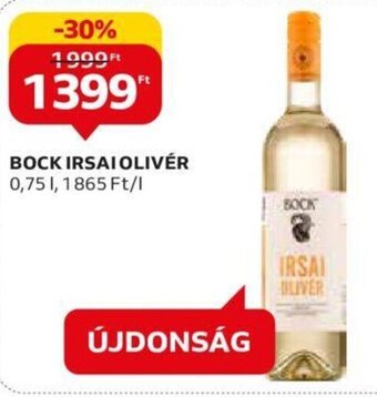Auchan BOCK IRSAI OLIVÉR 0,75 l ajánlat