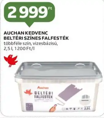 Auchan AUCHAN KEDVENC BELTÉRI SZÍNES FALFESTÉK 2,5 l ajánlat