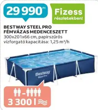 Auchan BESTWAY STEEL PRO FÉMVÁZAS MEDENCESZETT 1 db ajánlat