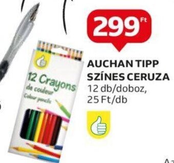 AUCHAN TIPP SZÍNES CERUZA 12 db