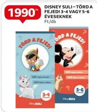Auchan DISNEY SULI-TÖRDA FEJED! 3-4 stb. 1 db ajánlat