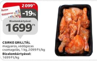 Auchan CSIRKE GRILLTÁL 1 kg ajánlat