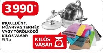 Auchan INOX EDÉNY, MŰANYAG TERMÉK stb. 1 kg ajánlat