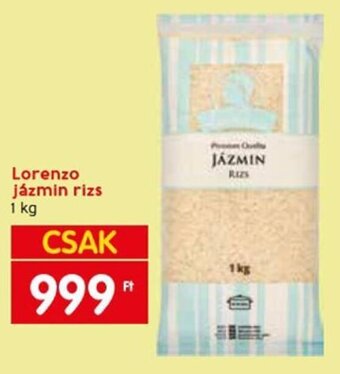 Spar Lorenzo jázmin rizs 1 kg ajánlat