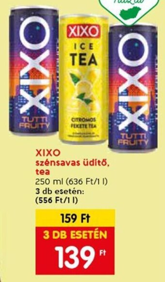 Spar XIXO szénsavas üdítő, tea 250 ml ajánlat