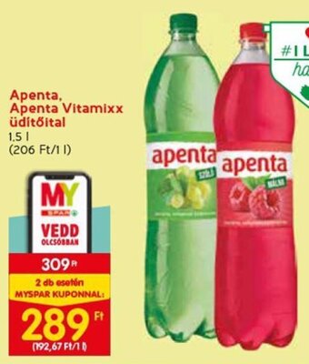 Spar Apenta, Apenta Vitamixx üdítőital 1,5 l ajánlat