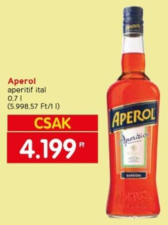 Spar Aperol 0,7 l ajánlat