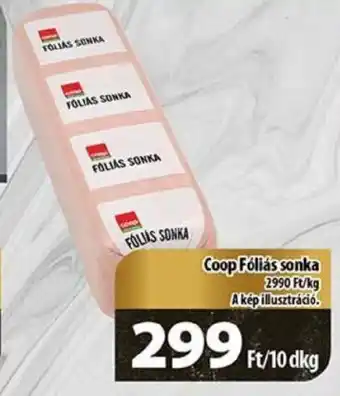 Coop Coop Fóliás sonka 10 dkg ajánlat