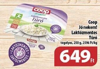 Coop Coop Jó nekem! Laktózmentes Túró 250 g ajánlat