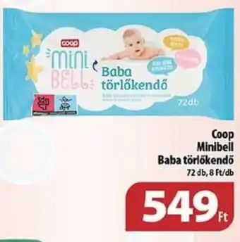 Coop Coop Minibell Baba törlőkendő 72 db ajánlat