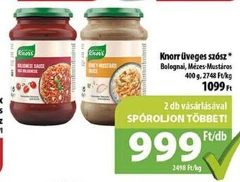 Coop Knorr üveges szósz 400 g ajánlat